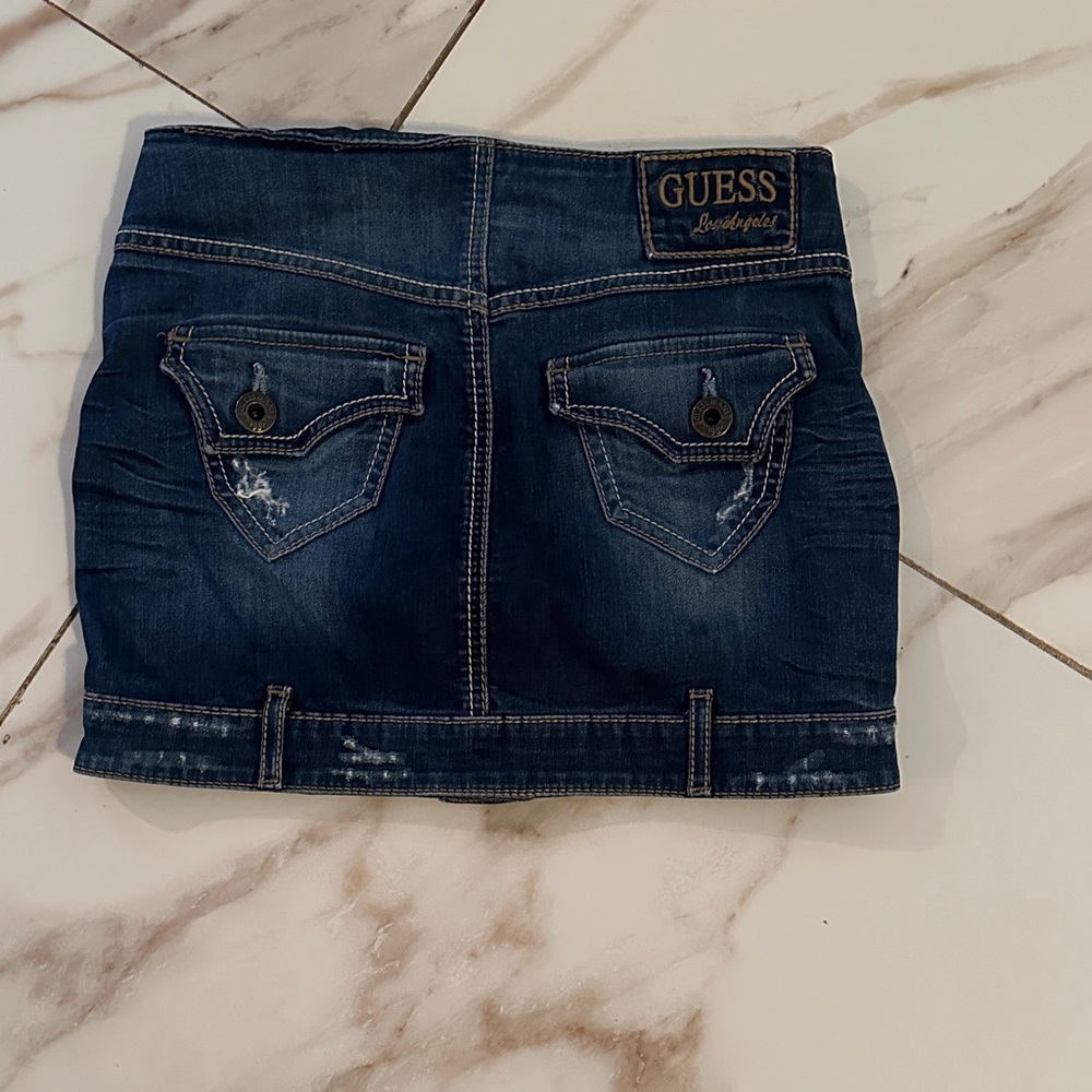 Guess Dark Blue Denim Skirt